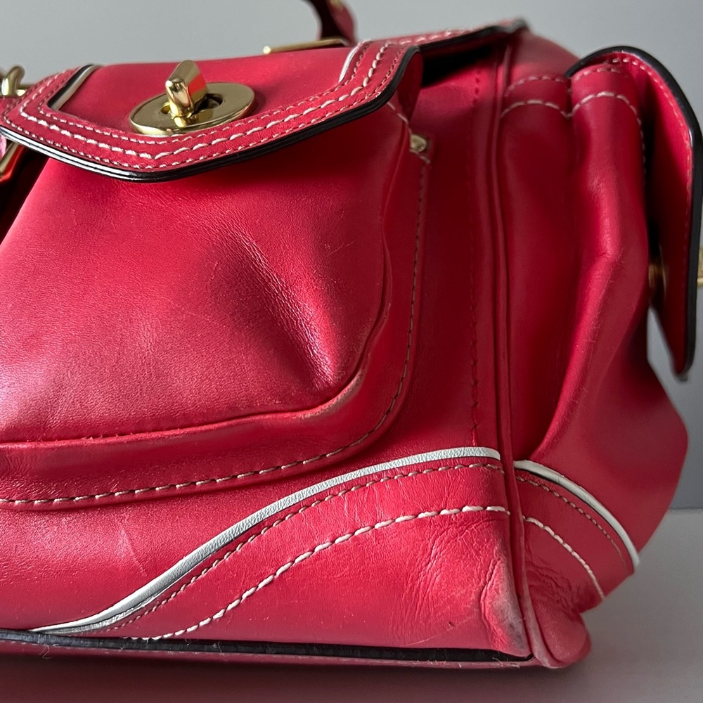 Coach Limited Edition 2006 Daphne Top Handle Satchel - Watermelon Leather - Picture 4 of 16